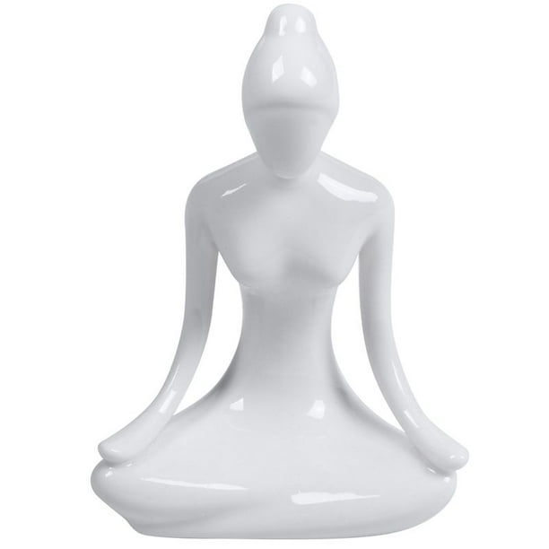 05 Porcelain Ceramic Yoga Pose Figurine Meditation Room Studio Ornament 05 Porcelain Ceramic Yoga Pose Figurine Meditation Room Studio Ornament